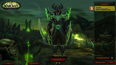 Legion Alpha Live Demon Hunter Starting Area Video Wow Weekly