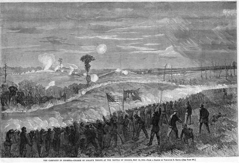 The Campaign In Georgia Charge Of Logans Troops At The Battle Of