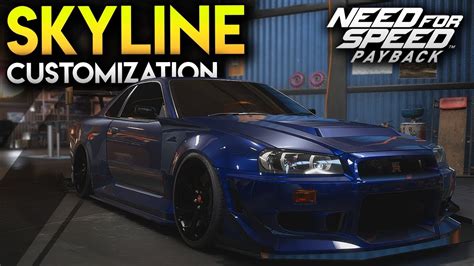 Need For Speed Payback Customization Gameplay Nissan Skyline Gtr R