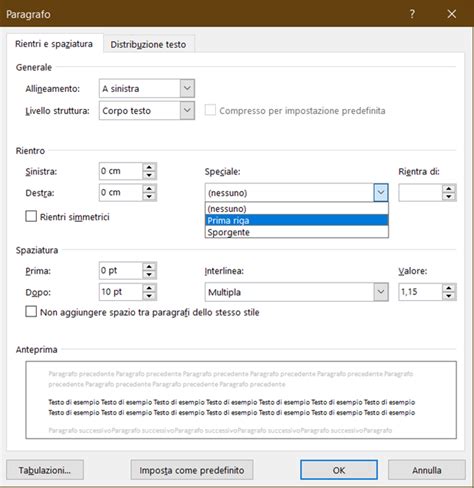 Rientro Prima Riga Del Paragrafo Su Word Per La Tesi Ecco Come Impostarlo