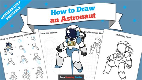 How to Draw an Astronaut - Really Easy Drawing Tutorial