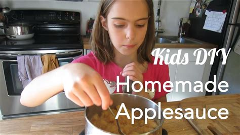 Homemade Applesauce Kids Diy Youtube