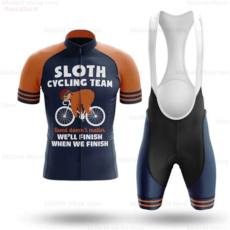 Men S Cycling Jersey Set 2022 Sloth Team Bicycle Cycling Clothing Ropa