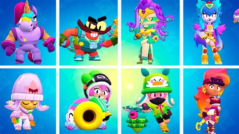 Berry Clancy New Brawlers All New Skins Brawl Stars Youtube