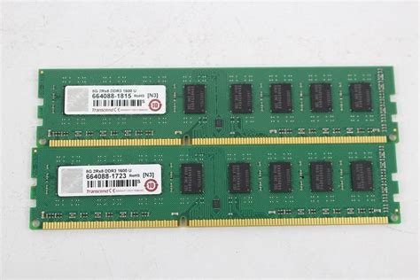 Yahooオークション Transcend Ddr3 Pc3 1600u 8gb×2枚セット 16gb