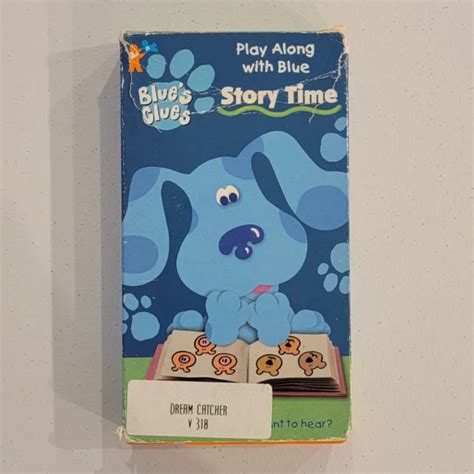 BLUE'S CLUES - Story Time VHS 1998 NICKELODEON ANIMATION ORANGE TAPE ...