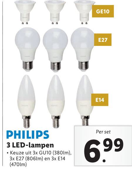 Philips Led Lamp Folder Aanbieding Bij Lidl Details