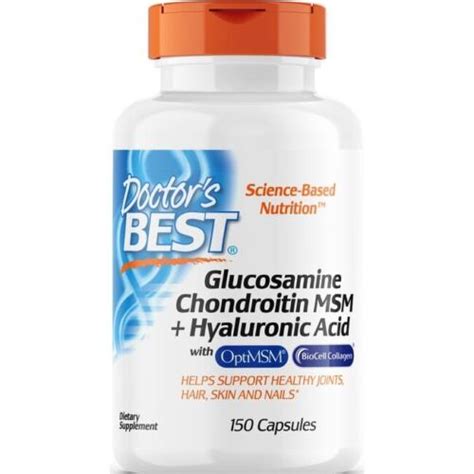 Doctor S Best Glucosamine Chondroitin Msm Hyaluronic Acid 150 Caps