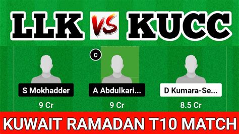 Llk Vs Kucc Dream Prediction Kucc Vs Llk Dream Lanka Lions Vs