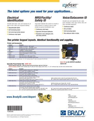 Brady Idxpert Label Printer Brochure | PDF