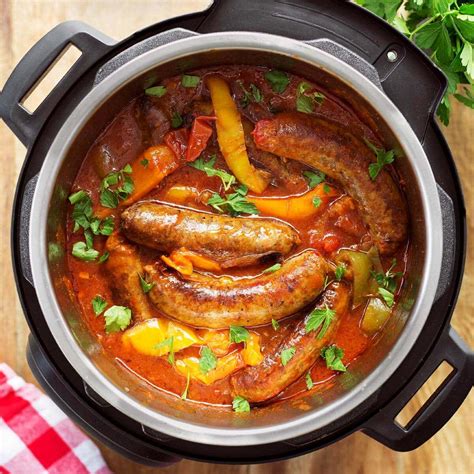 Instant Pot Sausage and Peppers - Simply Happy Foodie