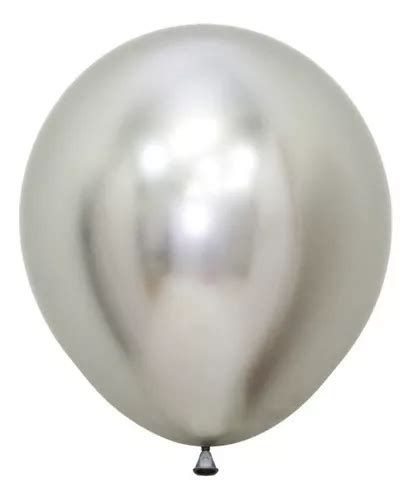 Globo R R Flex Cromado X Sempertex Color Plata Mercadolibre