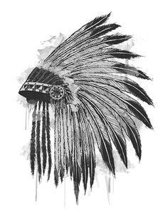 Indian Chief Headdress Drawing At PaintingValley Explore