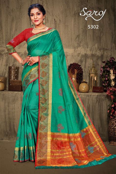 Saroj Varkalaam Catalog Festive Wear Cotton Silk Saree