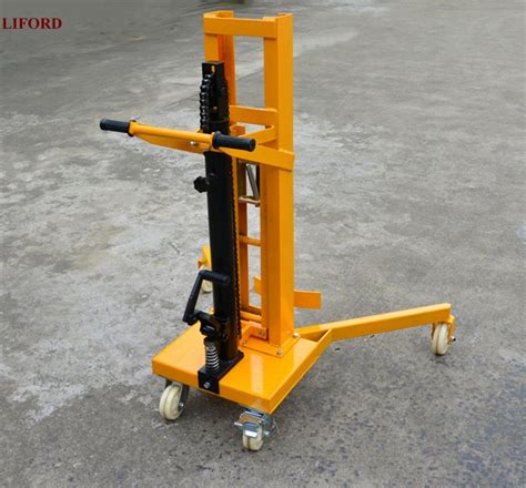 450kg Hydraulic Mobile Drum Carrier Manual Drum Lifter Positioner