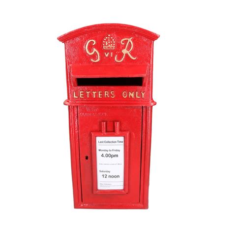 Gr Royal Mail Post Mail Letter Box Replica Cast Iron Red Post Office L Hanford Trailers