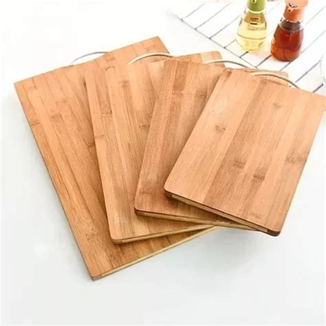 Tabla Para Cortar De Cocina Bamb Firme Mango Met Lico Mercadolibre