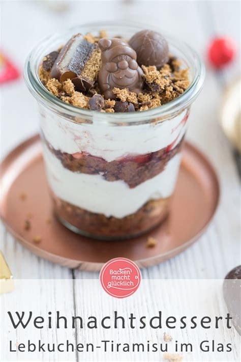 Lebkuchen Tiramisu im Glas Backen macht glücklich