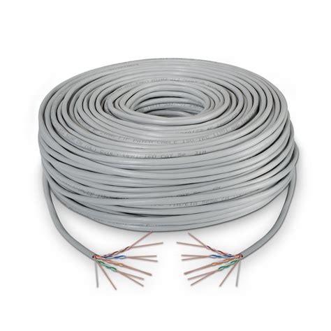 A134 0225 Cable de Red RJ45 Cat 5e FTP Rígido AWG24 Gris Bobina de