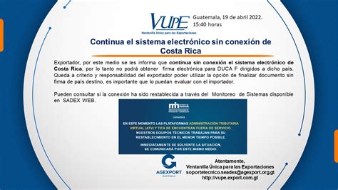 Continua El Sistema Electr Nico Sin Conexi N De Costa Rica Vupe