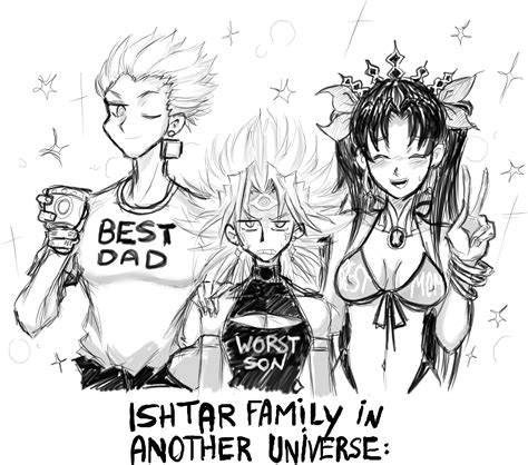 Happy Family - Gilgamesh, Ishtar and Marik Ishtar by HigureRoom on Newgrounds