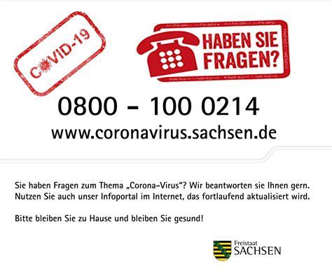 Coronavirus Informationen vom Staatsministerium für Soziales und