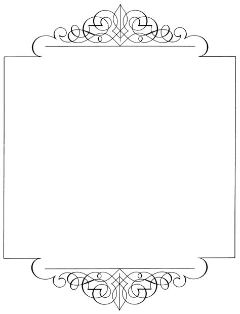 Elegant Printable Borders