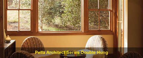 Pella Lifestyle Series Double Hung Windows The Bottom Of The Window Is Rectangular While The Top