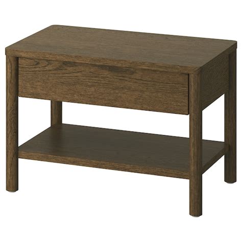 Tonstad Side Table Brown Stained Oak Veneer 64x40 Cm Ikea