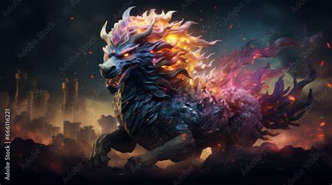 Legendary Qilin Creature Kirin Of Chinese Mythology Reimagined