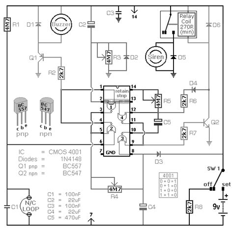 Burglar Alarm System Circuit Diagram Images Wiring Diagram And Schematics