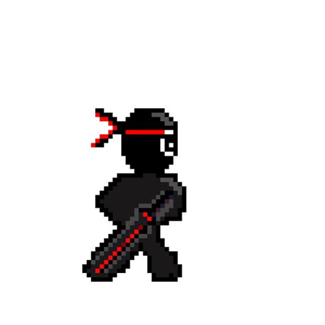 Pixilart Ninja Animated Walking By ZHLEE