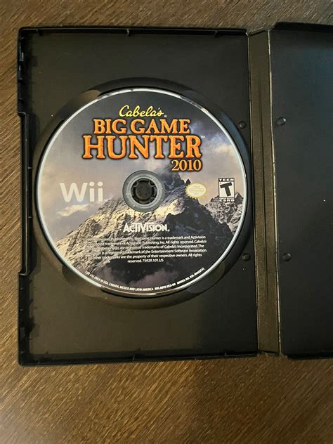 🔥 Cabelas Big Game Hunter 2010 Nintendo Wii 47875759299 Ebay