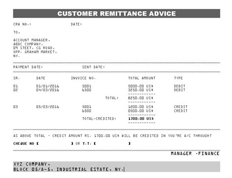 Free Download Remittance Advice Slip Template Free Programs Sipdevelopers