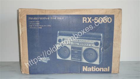 National Rx 5080 Stereo Radio Cassette Recorder Old Boomboxes