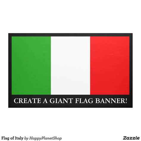 Flag Of Italy Banner Zazzle