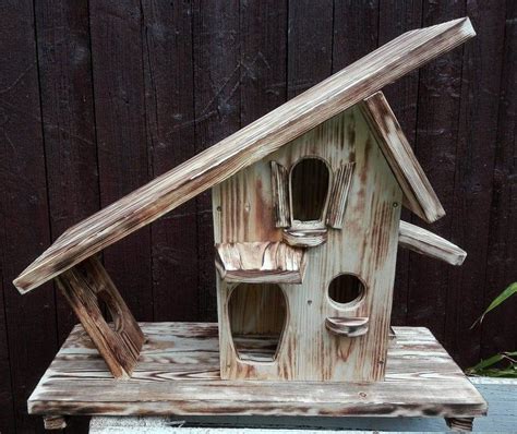 Bird Food House, Solid, Natural, Rural, Rustic - Etsy | Bird houses diy, Wooden bird houses ...