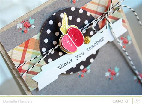 Thank You Teacher banner card by Dani - Studio Calico