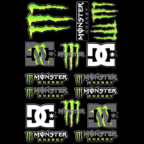 Monster Energy Aufkleber Bogen Monster Kralle Sticker Aufkleber