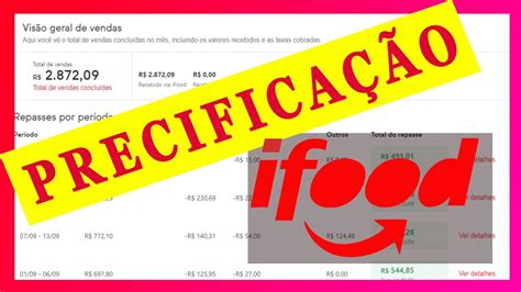 PRECIFICAÇÃO IFOOD Como calcular preço de Venda no IFOOD YouTube