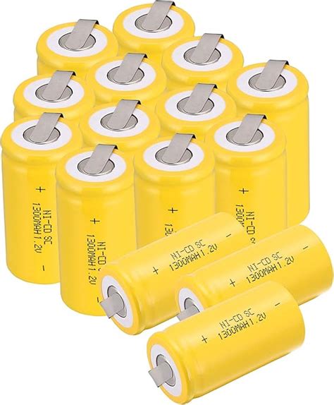 Anmas Power Sub C SC 1 2V 1300mAh Ni Cd NiCd Amazon Co Uk Electronics