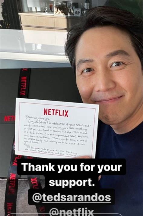 Lee Jung Jae Re Oit Un Cadeau Sp Cial De Netflix Apr S Avoir Remport