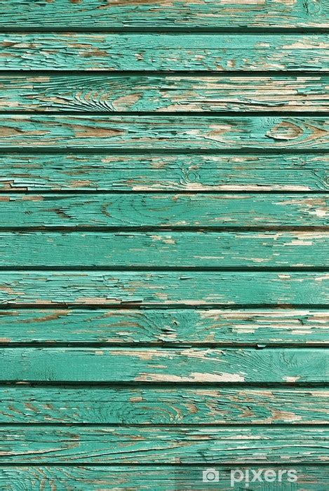 Fotobehang Oude Shabby Houten Planken Met Gebarsten Verf Pixersnl