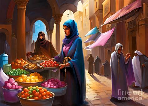 Middle East Market I Painting by Munir Alawi - Fine Art America