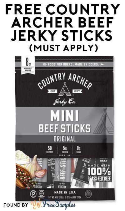 Free Country Archer Beef Jerky Sticks At Social Nature Must Apply