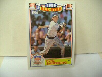 RYNE SANDBERG 1990 TOPPS 3 ALL STAR GAME COMMEMORATIVE EBay