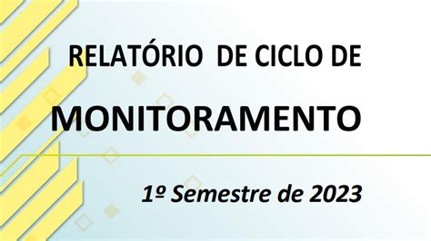 Anpd Relat Rio De Ciclo De Monitoramento Semestre De