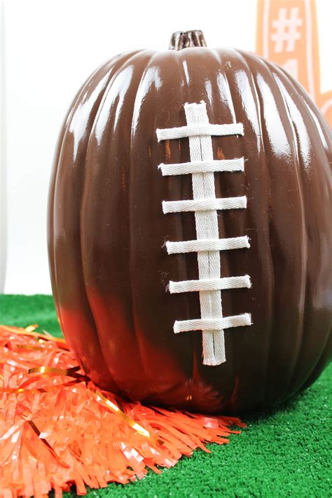 DIY Football Pumpkins - Let's Mingle Blog