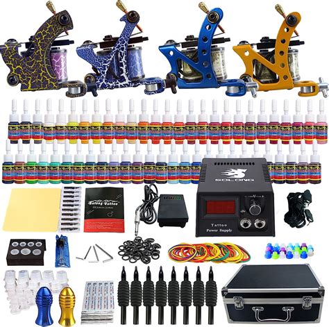 Solong Tattoo Kit De Tatouage Compl Te Machine Tatouer