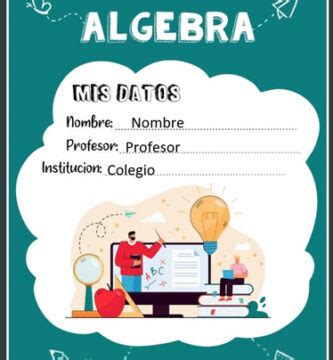 Portadas De Algebra Archivos Caratulas Para Cuadernos